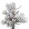 3.5ft. Pre-Lit Flocked Alberta Artificial Christmas Tree, Pure White LED Lights